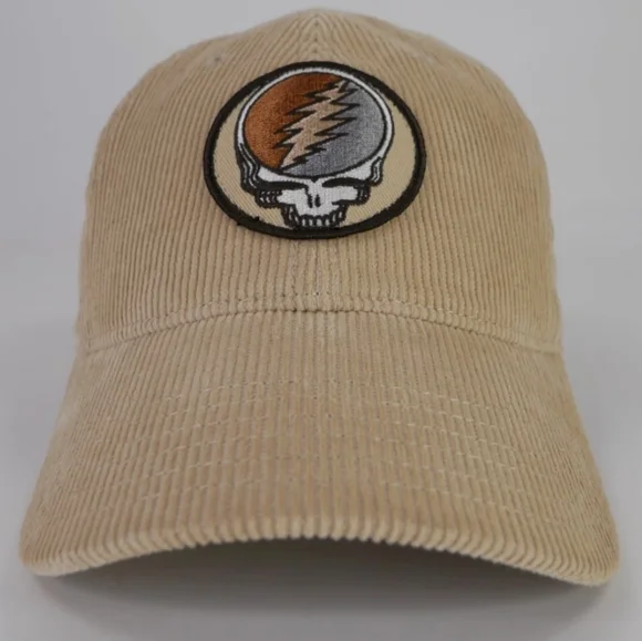 NWT Unisex Grateful Dead Corduroy Adjustable Hat with Iconic Logo - Picture 5 of 11